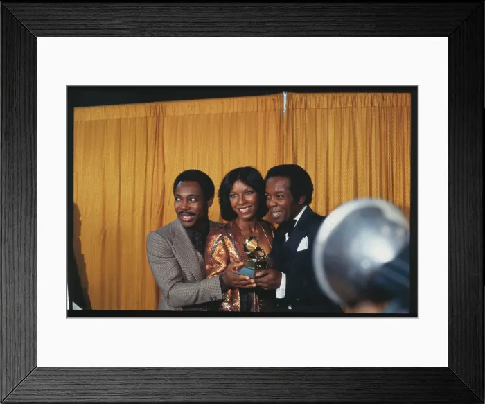 Framed Print : Lou Rawls Receiving Grammy Award Framed Print : Lou Rawls Receiving Grammy Award
