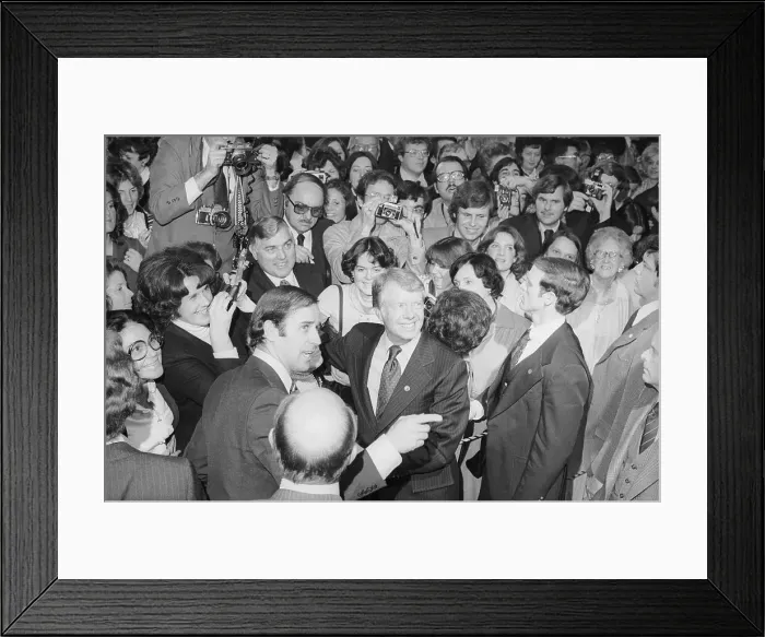 Framed Print : Senator Joe Biden and President Carter Campaigning in Delaware Framed Print : Senator Joe Biden and President Carter Campaigning in Delaware
