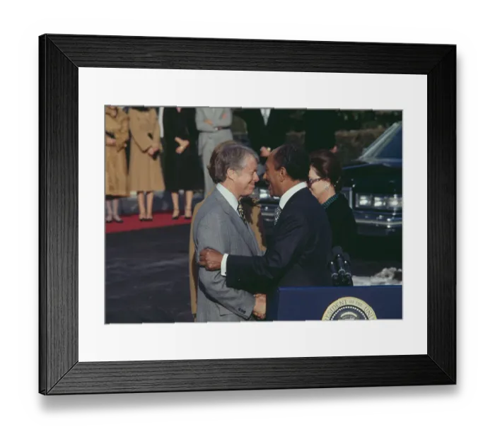 Framed Print : President Carter and Anwar Al Sadat Framed Print : President Carter and Anwar Al Sadat
