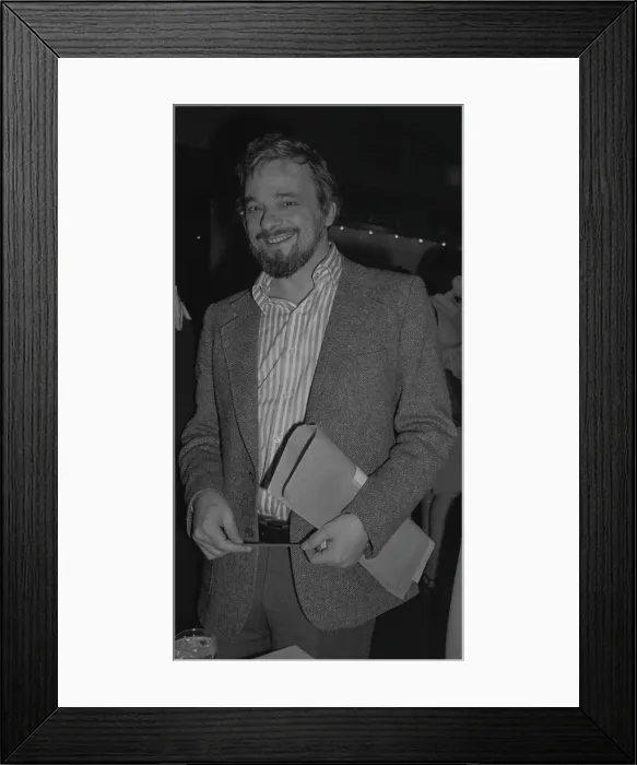 Framed Print : Composer Stephen Sondheim At Backstage Party