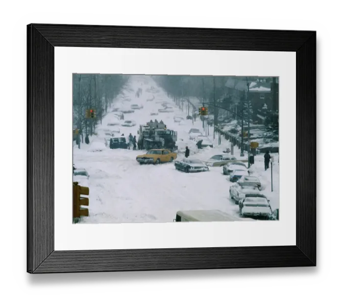 Framed Print : Aftermath Of Blizzard In New York Framed Print : Aftermath Of Blizzard In New York