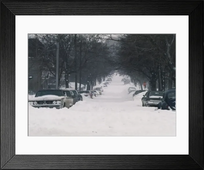 Framed Print : Aftermath Of Blizzard In New York Framed Print : Aftermath Of Blizzard In New York