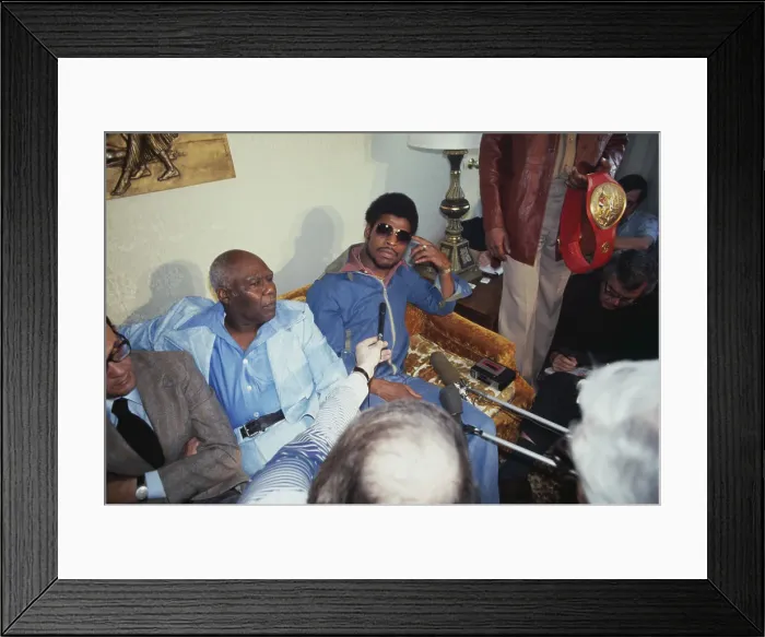 Framed Print : Leon Spinks During Press Conference Framed Print : Leon Spinks During Press Conference