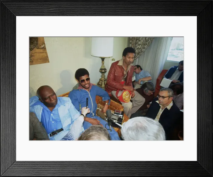 Framed Print : Leon Spinks During Press Conference Framed Print : Leon Spinks During Press Conference