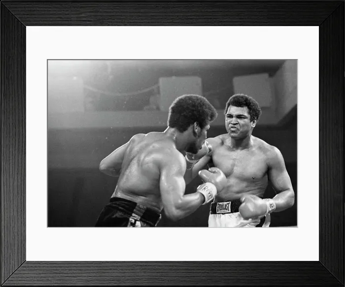 Framed Print : Muhammad Ali Punching Leon Spinks Framed Print : Muhammad Ali Punching Leon Spinks