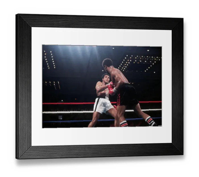 Framed Print : Boxers Muhammad Ali and Leon Spinks in Match Framed Print : Boxers Muhammad Ali and Leon Spinks in Match