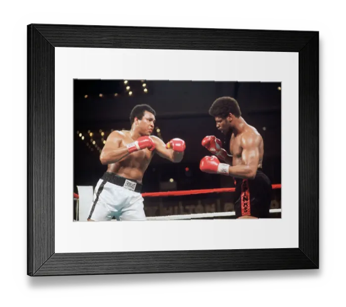 Framed Print : Boxers Muhammad Ali and Leon Spinks in Match Framed Print : Boxers Muhammad Ali and Leon Spinks in Match