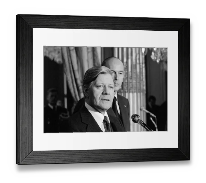 Framed Print : Helmut Schmidt with Valery G. D'Estaing Nearby Framed Print : Helmut Schmidt with Valery G. D'Estaing Nearby