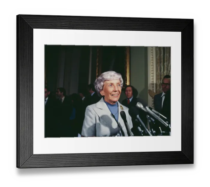 Framed Print : Senator Muriel Humphrey