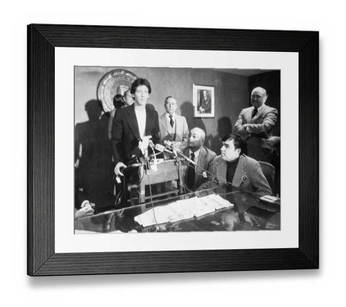 Framed Print : Calvin Klein at FBI Headquarters Framed Print : Calvin Klein at FBI Headquarters