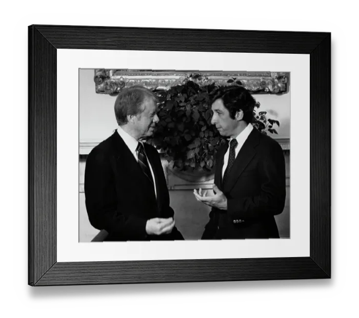 Framed Print : US President Carter And Activist Tom Hayden Framed Print : US President Carter And Activist Tom Hayden