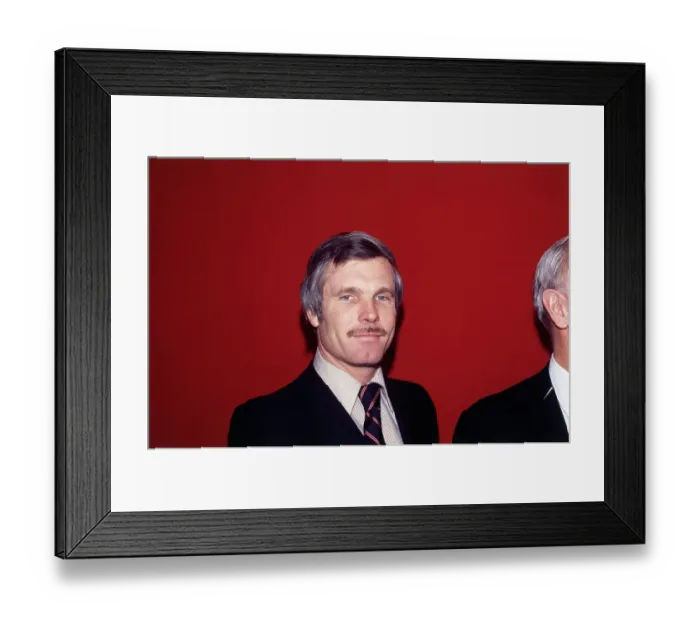 Framed Print : Portrait of Ted Turner Framed Print : Portrait of Ted Turner