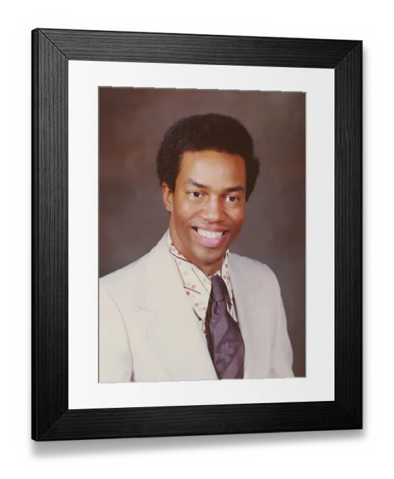 Framed Print : Portrait of Guion A. Bluford Smiling Framed Print : Portrait of Guion A. Bluford Smiling