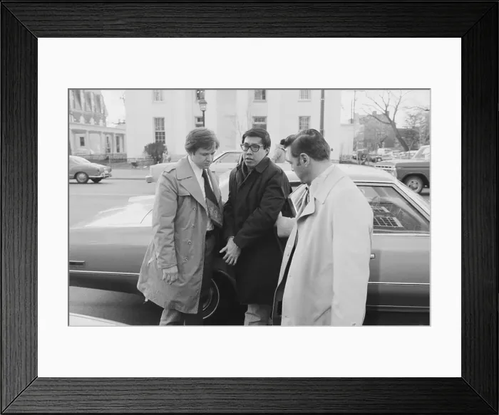 Framed Print : Espionage Suspect Troung Dinh Hung Being Escorted by Officials Framed Print : Espionage Suspect Troung Dinh Hung Being Escorted by Officials