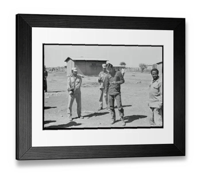 Framed Print : Carlos Orlando with Somali Troops Framed Print : Carlos Orlando with Somali Troops