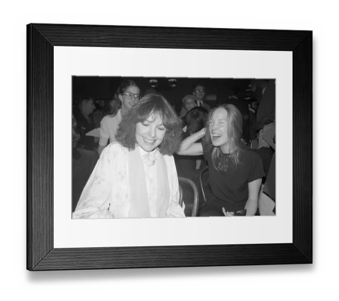 Framed Print : Actresses Sissy Spacek and Diane Keaton Framed Print : Actresses Sissy Spacek and Diane Keaton