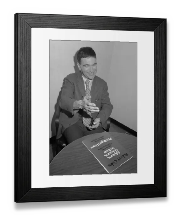 Framed Print : Dr. Robert Coles Sitting at Table Framed Print : Dr. Robert Coles Sitting at Table