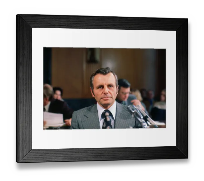 Framed Print : Portrait of Frank Carlucci Framed Print : Portrait of Frank Carlucci