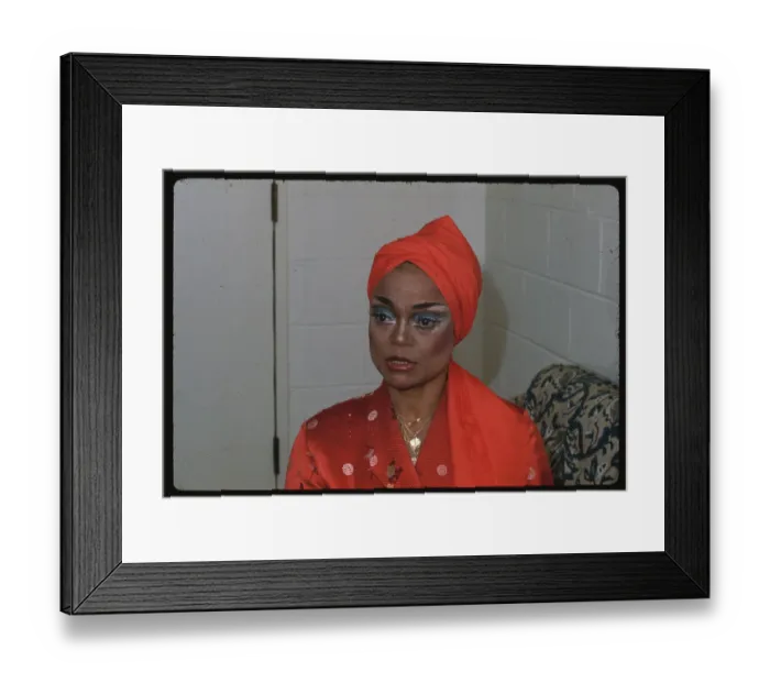 Framed Print : Portrait of Eartha Kitt Framed Print : Portrait of Eartha Kitt