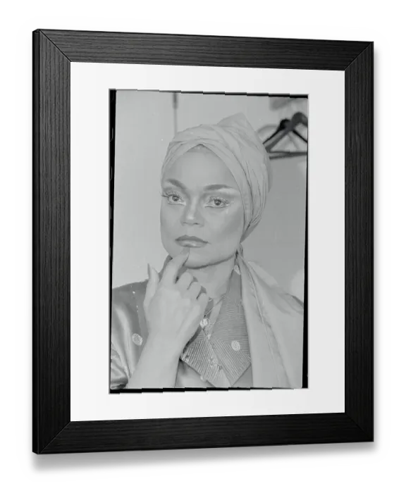 Framed Print : Portrait of Eartha Kitt