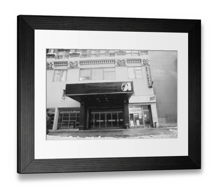 Framed Print : Exterior of Studio 54 Framed Print : Exterior of Studio 54