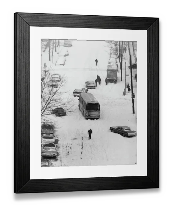 Framed Print : Blizzard Hits Queens