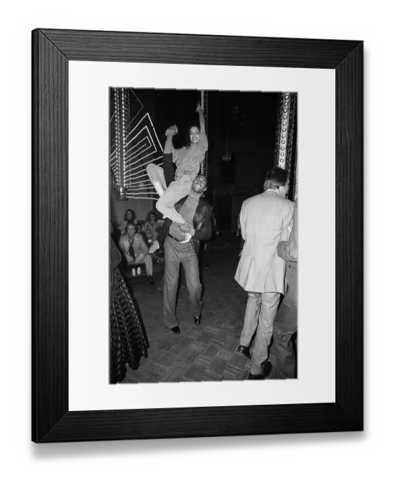 Framed Print : Bianca Jagger and Sterling St. Jacques Dancing Framed Print : Bianca Jagger and Sterling St. Jacques Dancing