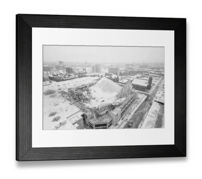 Framed Print : Aerial View of Hartford Sports Civic Center Framed Print : Aerial View of Hartford Sports Civic Center