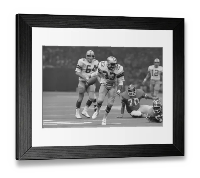 Framed Print : Football Professional Tony Dorsett in Game Action Framed Print : Football Professional Tony Dorsett in Game Action