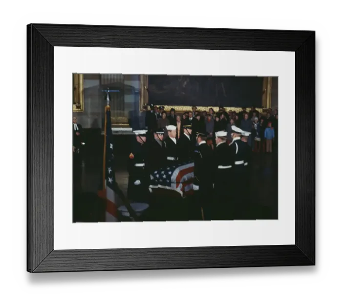 Framed Print : Lying In State Of Senator Humphrey Framed Print : Lying In State Of Senator Humphrey