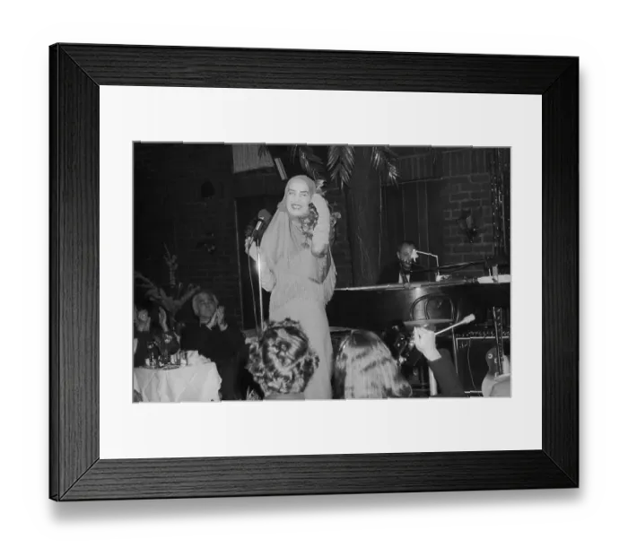 Framed Print : Edith Bouvier Beale Singing at Reno Sweeney in Greenwich Village Framed Print : Edith Bouvier Beale Singing at Reno Sweeney in Greenwich Village