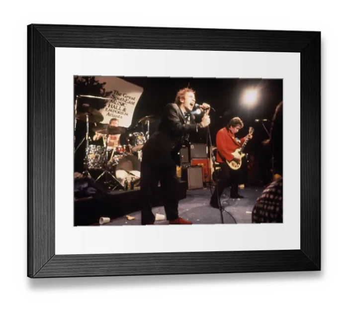 Framed Print : The Sex Pistols Performing in Atlanta Framed Print : The Sex Pistols Performing in Atlanta