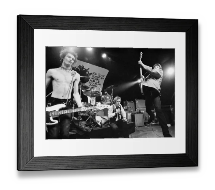 Framed Print : Sex Pistols Performing During Concert