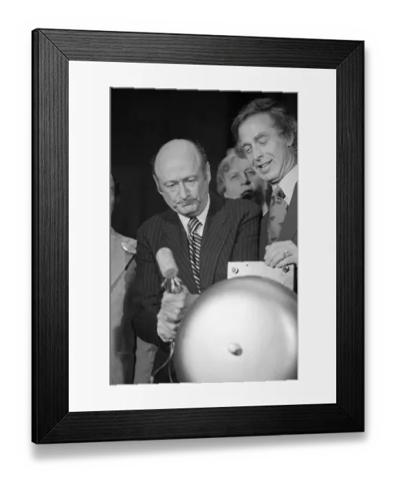 Framed Print : Mayor Edward Koch at American Stock Exchange Framed Print : Mayor Edward Koch at American Stock Exchange