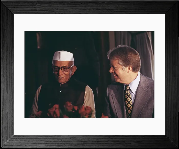 Framed Print : Prime Minister Desai And President Carter Framed Print : Prime Minister Desai And President Carter