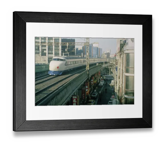 Framed Print : Bullet Train, Tokyo Framed Print : Bullet Train, Tokyo