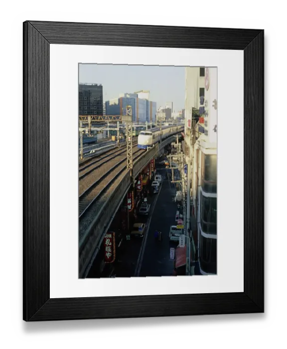 Framed Print : Bullet Train, Tokyo Framed Print : Bullet Train, Tokyo