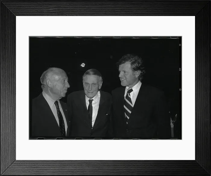 Framed Print : Edward Kennedy Talking with Others Framed Print : Edward Kennedy Talking with Others