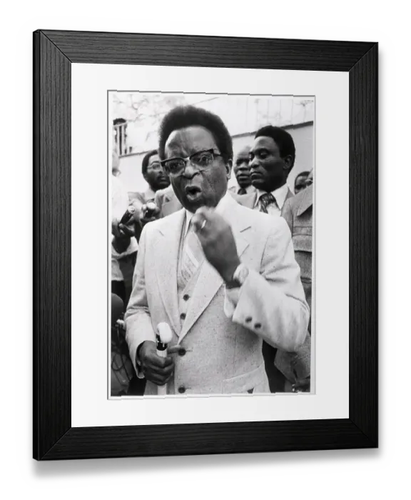 Framed Print : Head Shot Bishop Abel Muzorewa of UANC Framed Print : Head Shot Bishop Abel Muzorewa of UANC