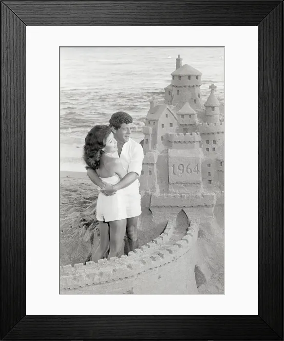 Framed Print : Annette Funicello and Frankie Avalon Hugging by Sandcastle Framed Print : Annette Funicello and Frankie Avalon Hugging by Sandcastle
