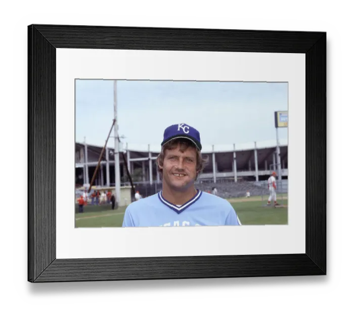 Framed Print : Portrait of George Brett Framed Print : Portrait of George Brett
