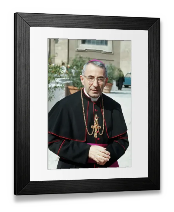 Framed Print : Portrait of Cardinal Albino Luciani Framed Print : Portrait of Cardinal Albino Luciani