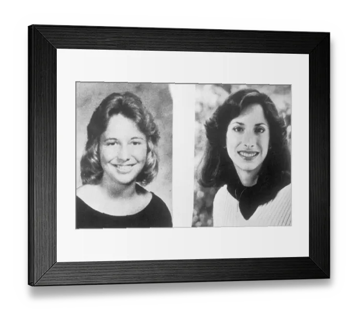 Framed Print : Portraits of Lisa Levy and Margaret Bowman Framed Print : Portraits of Lisa Levy and Margaret Bowman