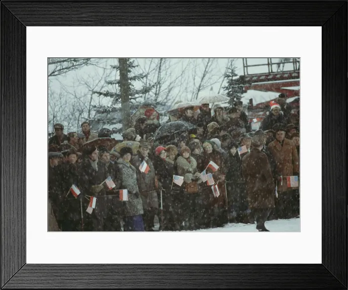 Framed Print : Crowd At Warsaw Airport Framed Print : Crowd At Warsaw Airport