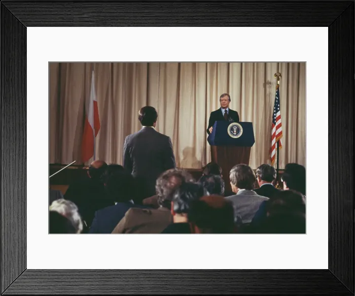 Framed Print : President Carter In Warsaw Framed Print : President Carter In Warsaw
