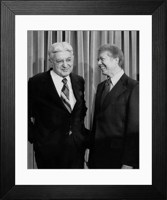 Framed Print : President Carter And Arthur Burns Framed Print : President Carter And Arthur Burns