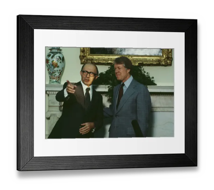 Framed Print : Prime Minister Begin And President Carter