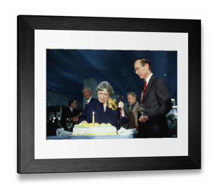 Framed Print : Margaret Mead Celebrating Her Birthday Framed Print : Margaret Mead Celebrating Her Birthday