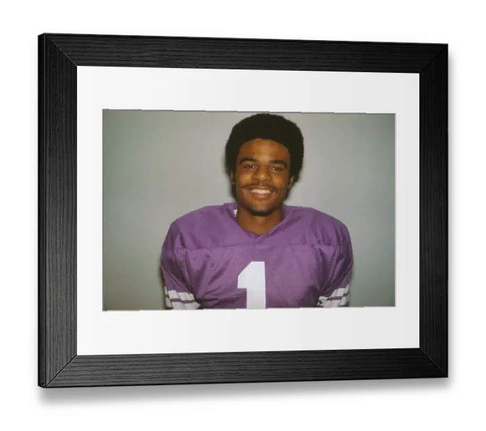 Framed Print : Portrait of Warren Moon Smiling Framed Print : Portrait of Warren Moon Smiling