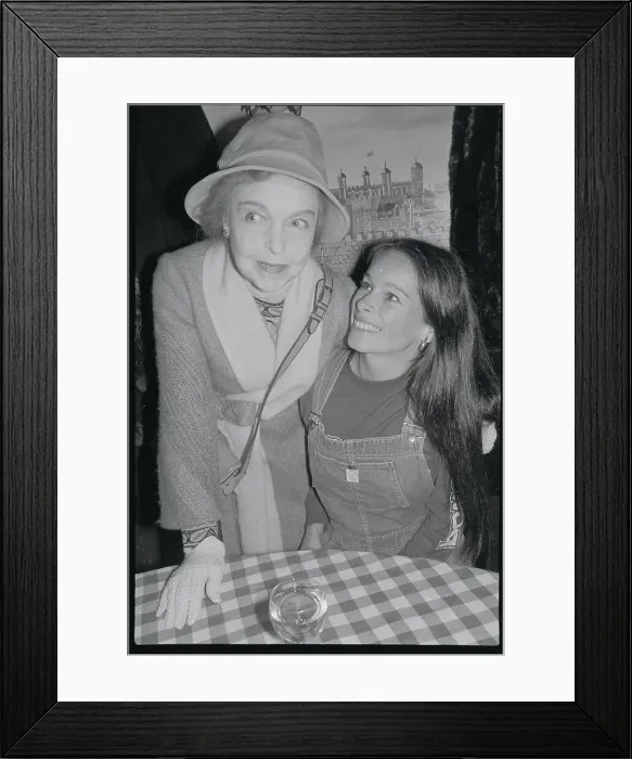 Framed Print : Geraldine Chaplin and Lillian Gish at Table Framed Print : Geraldine Chaplin and Lillian Gish at Table